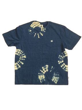 Element Blue Circle Tie Dye T Shirt Small Boxy Fit
